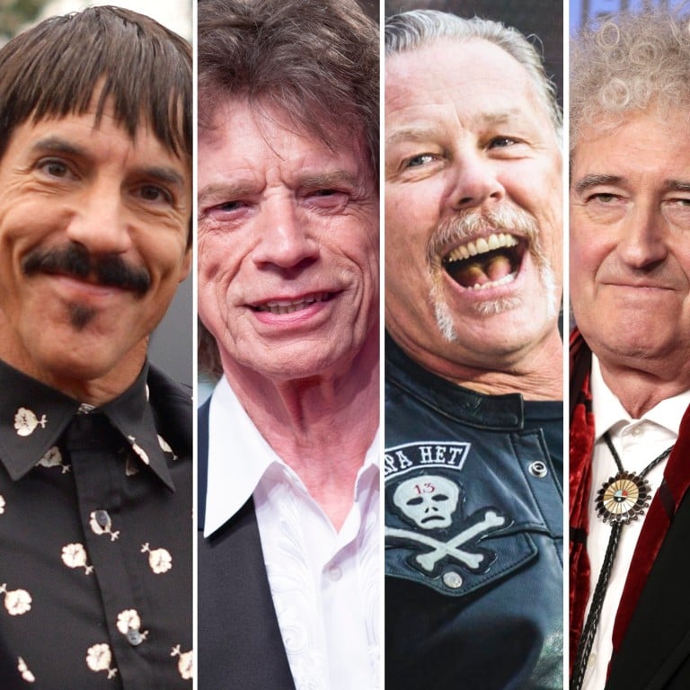 U2’s Bono, RHCP’s Anthony Kiedis, The Rolling Stones’ Mick Jagger, Metallica’s James Hetfield and Queen’s Brian May made bank through music ... but how much exactly? Photos: Getty Images, AFP, EPA, Shutterstock