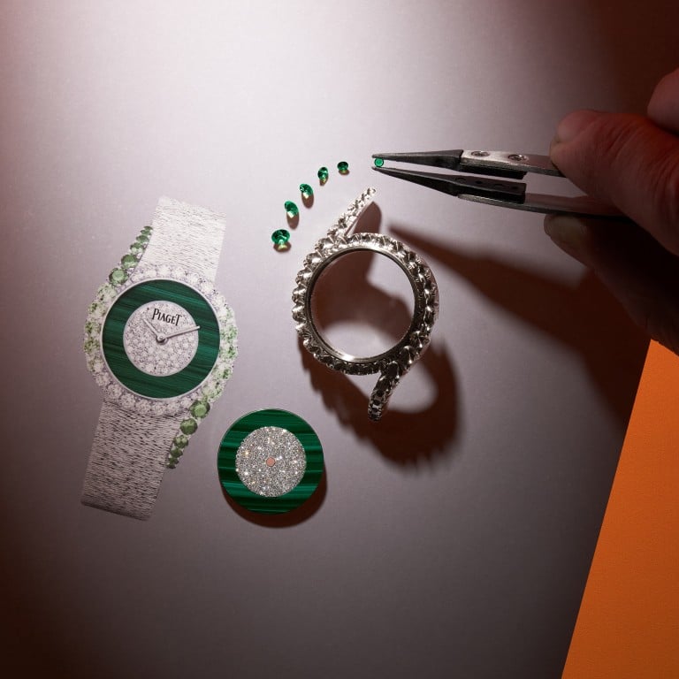 This women’s Piaget limelight gala high jewellery watch with tsavorite gemstones is typical of the type of pre-owned watch savvy millennial investors should be aiming to buy at auction. Photo: Piaget