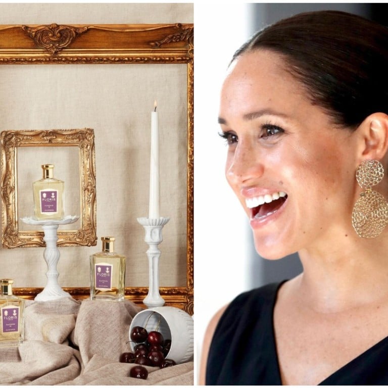 Meghan Markle is said to have used a custom Floris London scent for her 2018 wedding. Photos: @florislondon, sussexroyal/Instagram