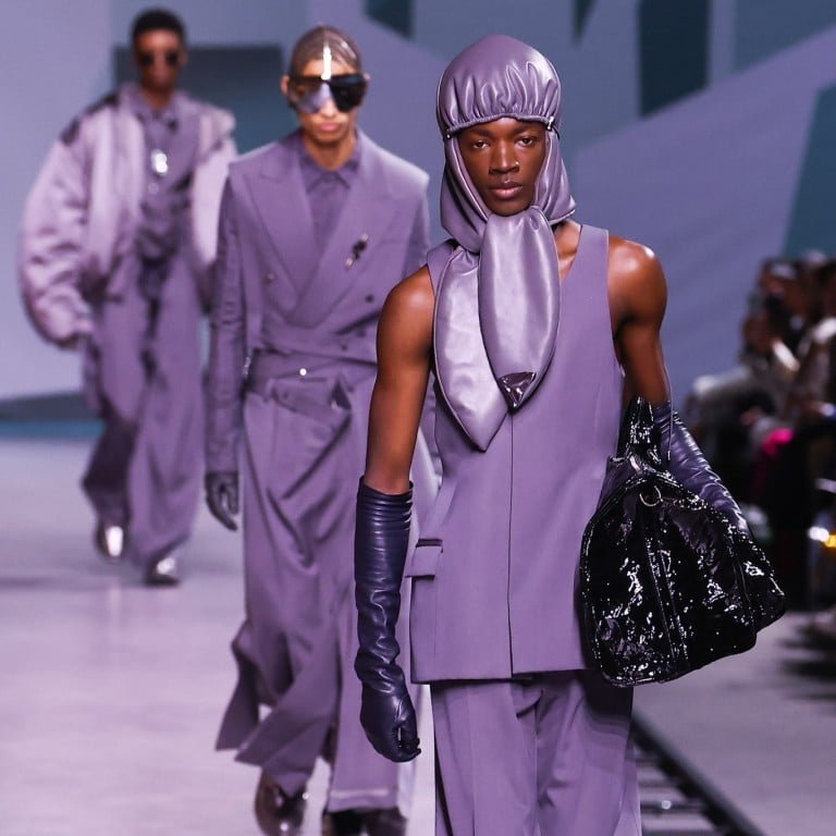 Chloe Grace Moretz and designer Nicolas Ghesquiere pose for photographers following the Louis Vuitton Fall/Winter 2023-2024 ready-to-wear collection presented Monday, March 6, 2023 in Paris. (Vianney Le Caer/Invision/AP Stock Photo - Alamy