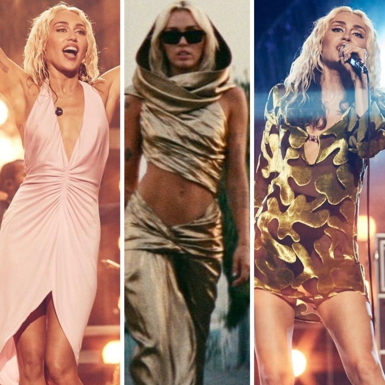 Miley Cyrus has had a very fashionable couple of months, donning a variety of archival designer pieces in music videos and on stage. Photos: @bradleykennethstyle/Instagram