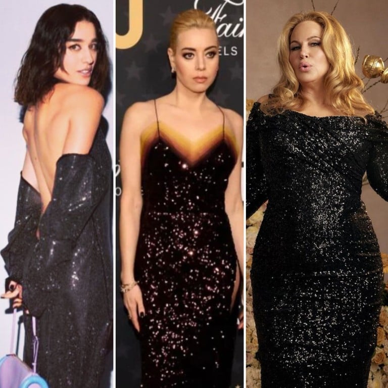 HBO hit series White Lotus cast members are making waves in the fashion world, from Simona Tabasco in Jonathan Anderson and Aubrey Plaza in Louis Vuitton, to Jennifer Coolidge in Dolce & Gabbana and Meghann Fahy in Louis Vuitton. Photos: @simonatabasco, @plazadeaubrey, @goldenglobes, @meghannfahy/Instagram