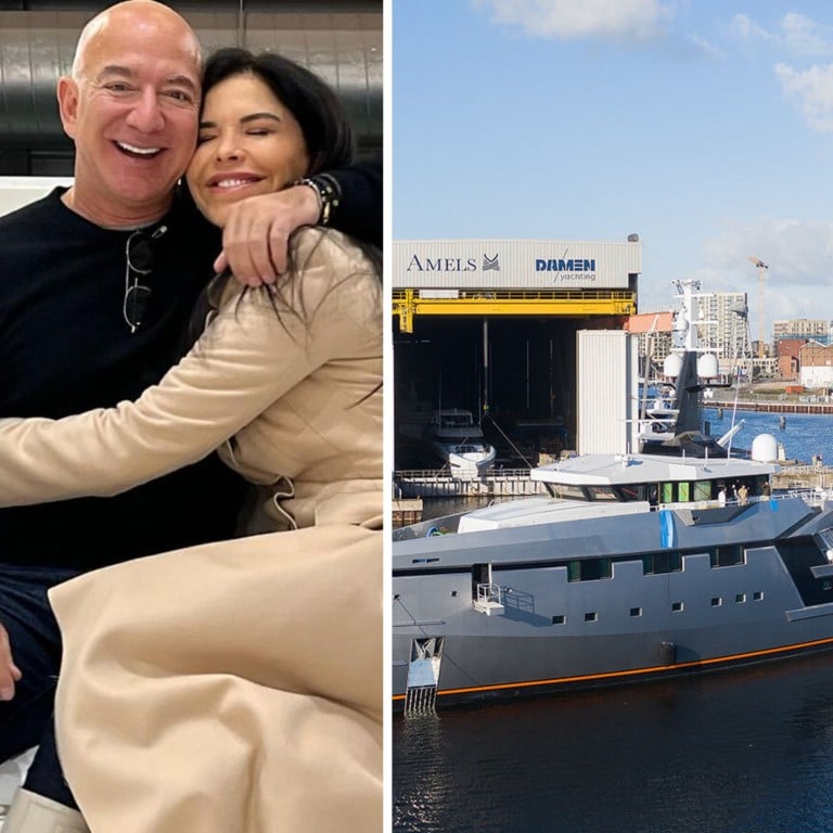 Jeff Bezos and girlfriend Lauren Sánchez live a luxury life, including superyacht holidays. Photo: @laurenwsanchez/Instagram, Superyacht Times