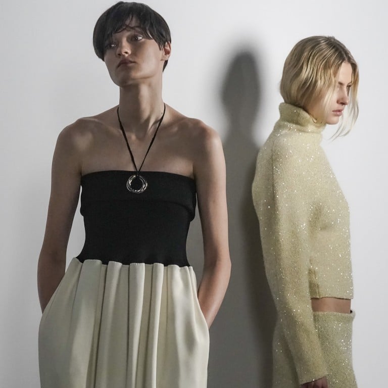 Fashion from Proenza Schouler’s latest collection is modelled backstage in a first-look setup, during Fashion Week, on February 11, in New York. Photo: AP