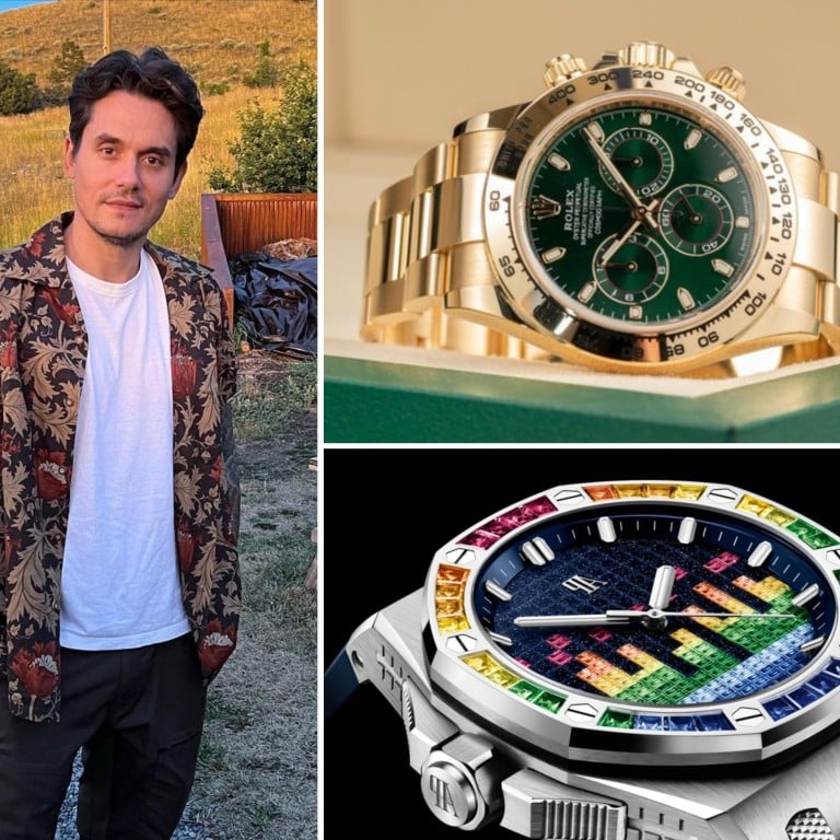 John Mayer is known as an avid watch collector. Photos: @johnmayer, @wc_auction/Twitter; Audemars Piguet