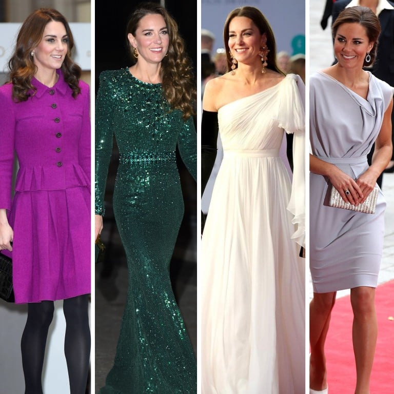 Kate Middleton proudly champions sustainability with her fashion choices, rewearing these iconic outfits. Photos: WireImage, @lahlahbean/Twitter, @princeandprincessofwales/Instagram, WireImage, Getty Images