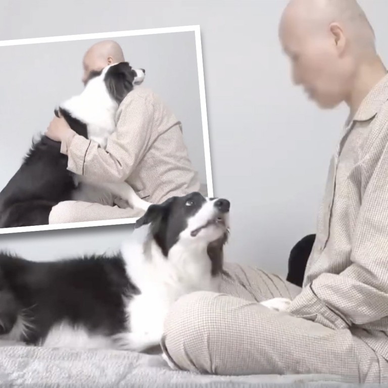 Video of loving dog’s relationship with cancerstricken owner, hugging