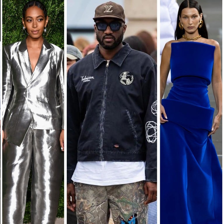 10 of Virgil Abloh s best celebrity fashion moments from Rihanna at his 2019 Louis Vuitton debut to Hailey Bieber s oversized Off White trench coat and Kylie Jenner s baby bump reveal South China