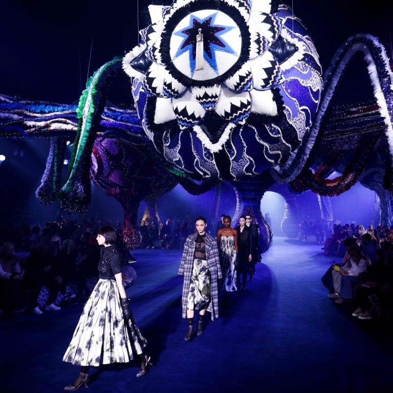 Christian Dior’s autumn/winter 2023-2024 collection enjoyed a spectacular setting at Paris Fashion Week on February 28. Photo: AFP