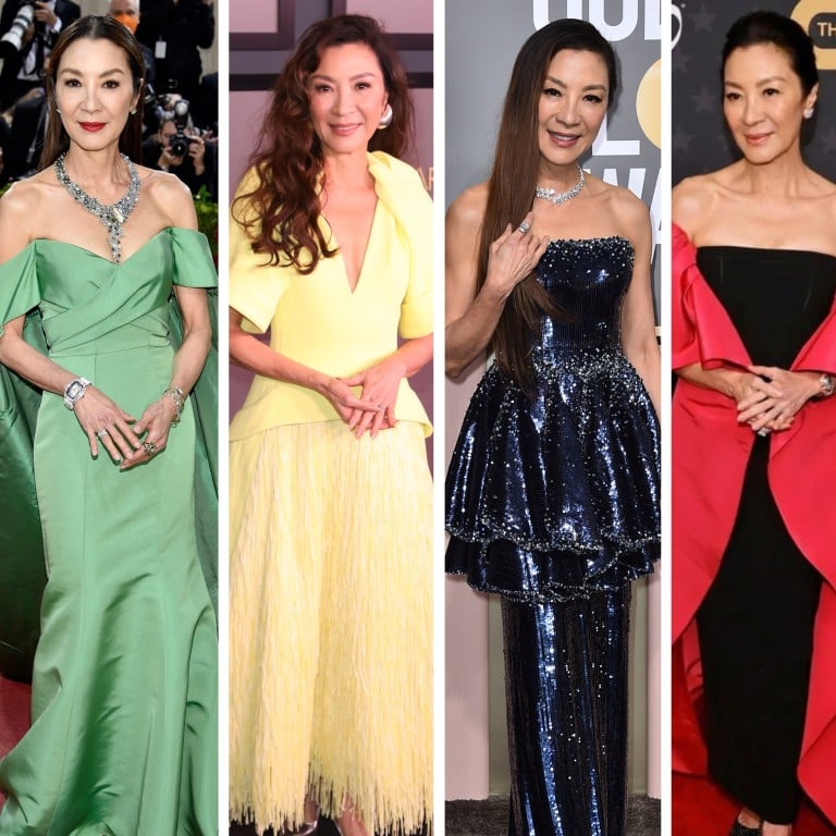 Michelle Yeoh isn’t afraid to experiment with style and colour when it comes to red carpet appearances. Photos: EPA; AP; Invision; AFP; @michelleyeoh_official/Instagram