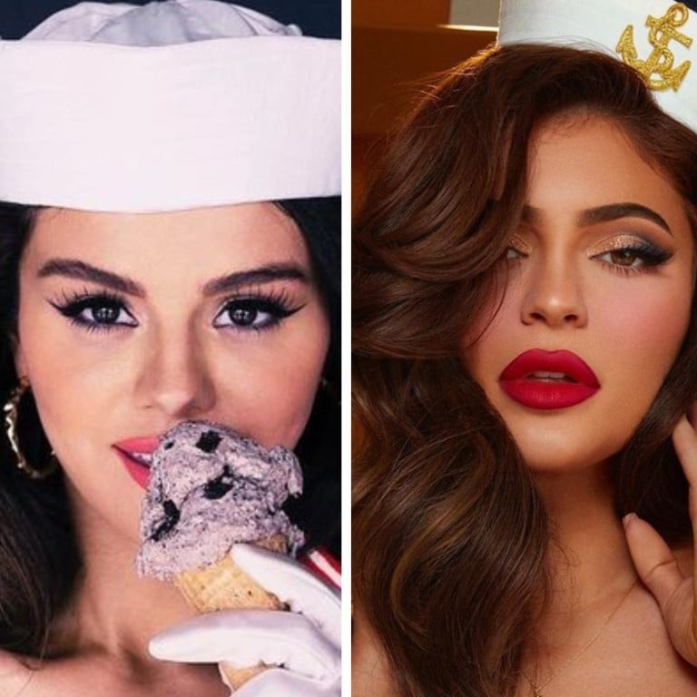 Selena Gomez and Kylie Jenner have worn matching looks over the years. Photos: @selenagomez/Instagram; @CityofAngelsCA/Twitter; @kyliejenner/Instagram