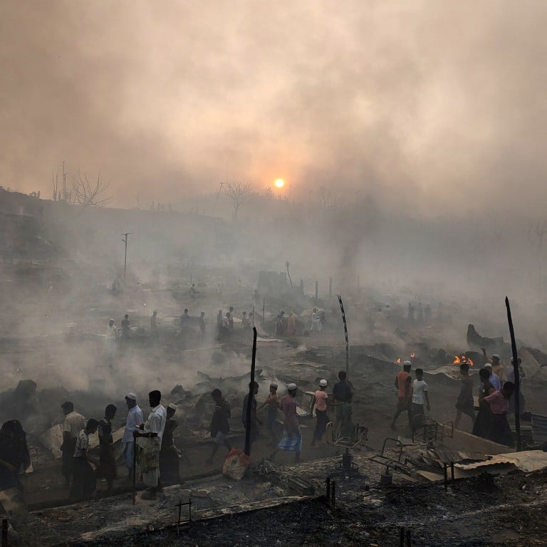 Rohingya Refugee Camp In Bangladesh Hit By Fire | South China Morning Post