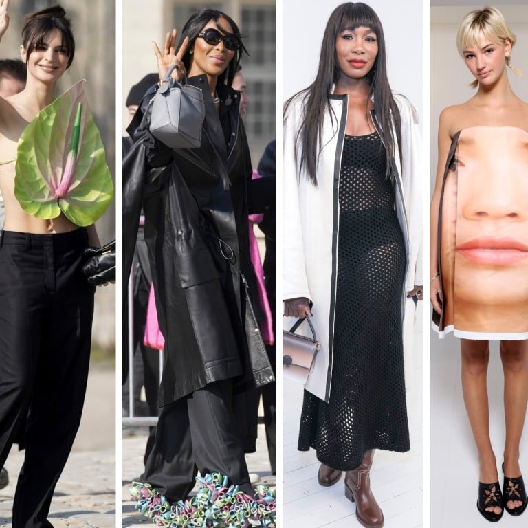 Emily Ratajkowski, Naomi Campbell, Venus Williams, Mia Regan and Lisa Rinna sported some truly daring fashion looks in the front row of Paris Fashion Week. Photos: AP, @lisarinna/Instagram, Getty Images