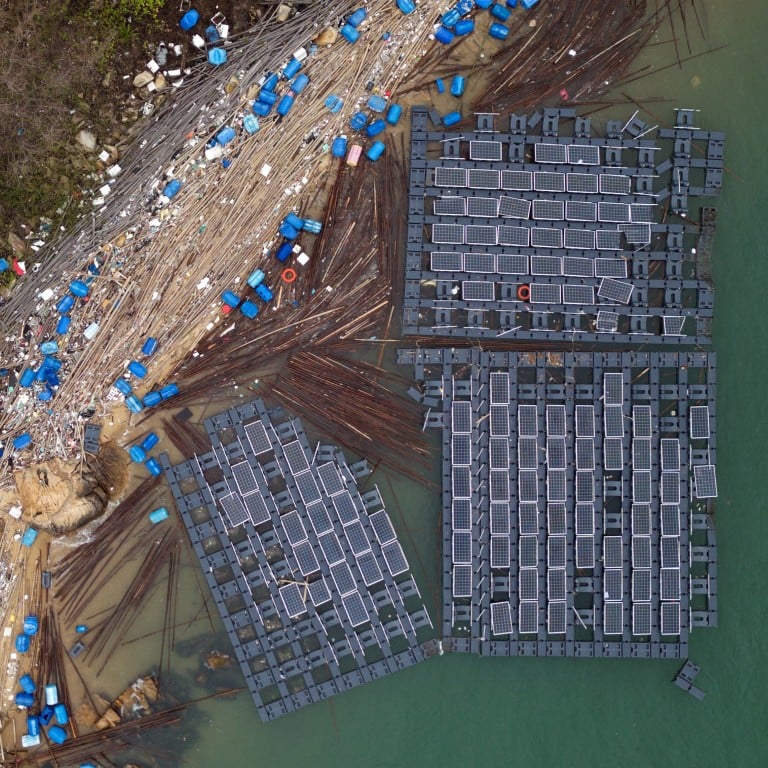 200 solar panels washed up on shores of Hong Kong marine park to be ...