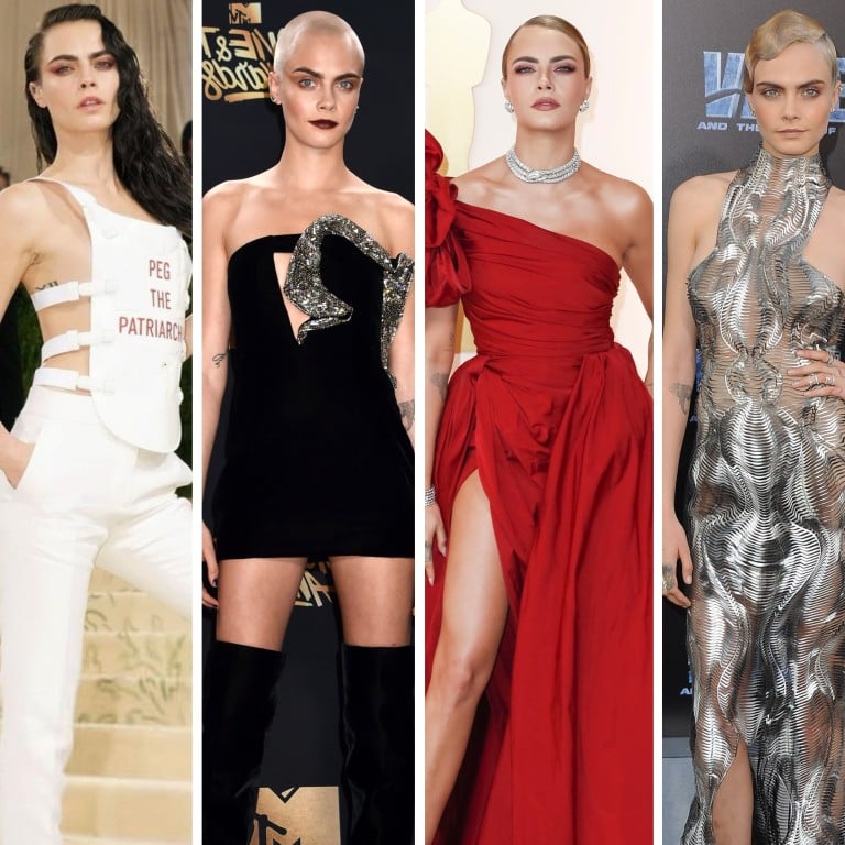 British model and actress Cara Delevingne is known for donning daring looks. Photos: Getty Images, EPA, @marielhaenn/Instagram, AFP
