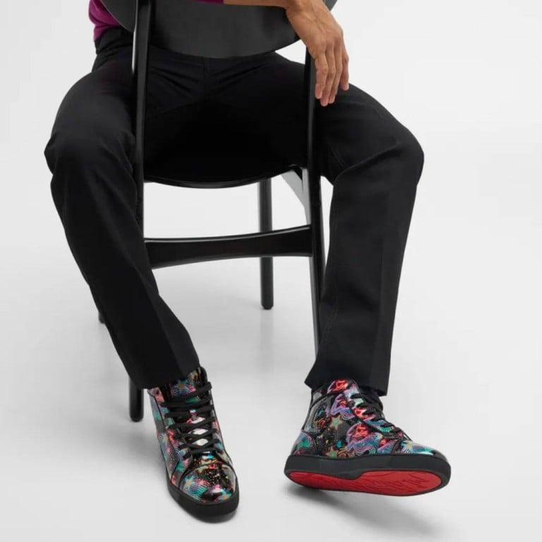 Christian Louboutin’s Louis Starlight high-top sneakers pay homage to Las Vegas’ multicoloured neon lights. Photo: Christian Louboutin
