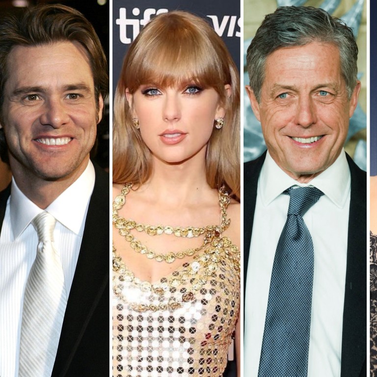 Jim Carrey, Taylor Swift, Hugh Grant and Kate Hudson have all experienced awkward red carpet moments with interviewers. Photos: AFP, @louisvuitton/Instagram, Reuters, Handout