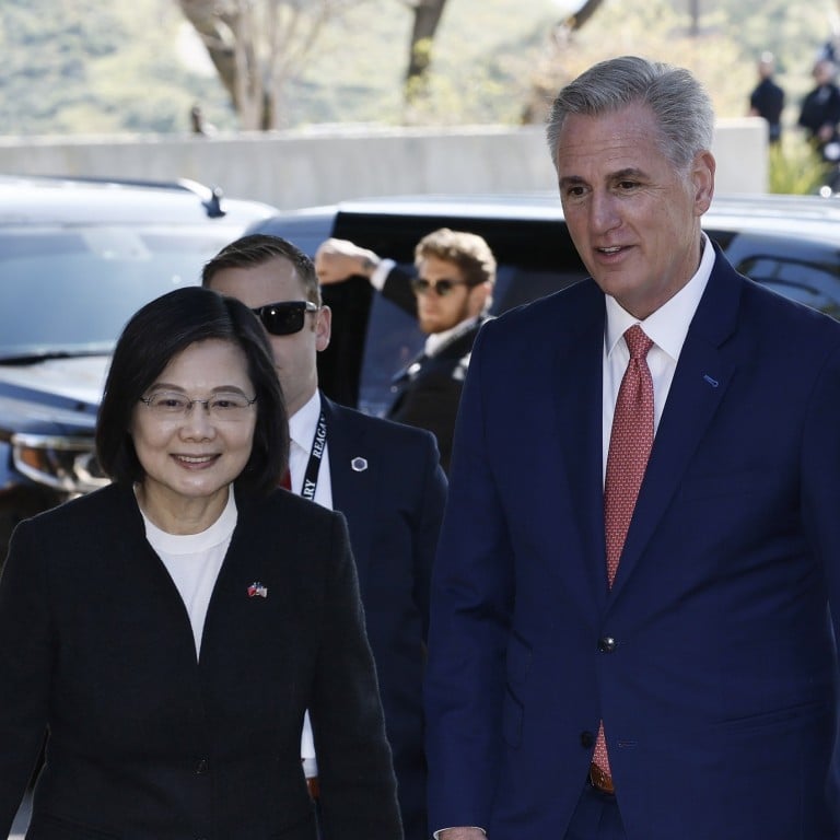 US House Speaker Kevin McCarthy Meets Taiwanese President Tsai Ing-wen ...