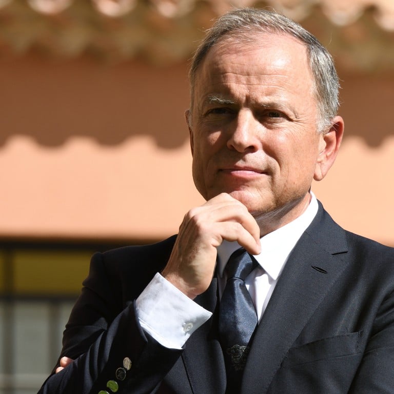 Then-CEO of Louis Vuitton Michael Burke attends the opening of Dior and Louis Vuitton’s creative perfume workshop “Les Fontaines Parfumées” in Grasse, in September 2016. Photo: AFP