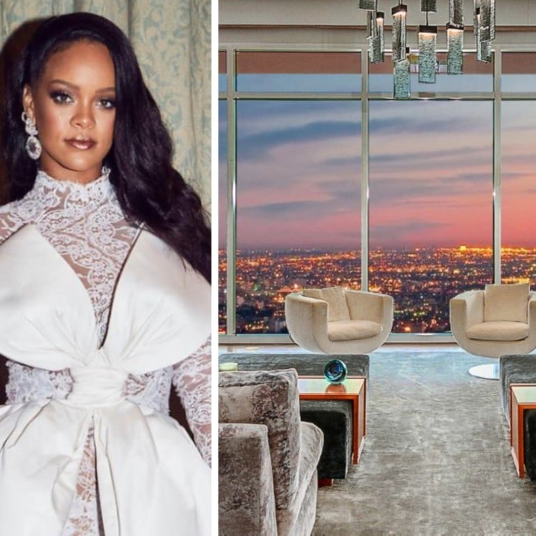 Rihanna just splashed out on Matthew Perry’s former “Mansion in the Sky”. Photos: @badgalriri/Instagram, Compass