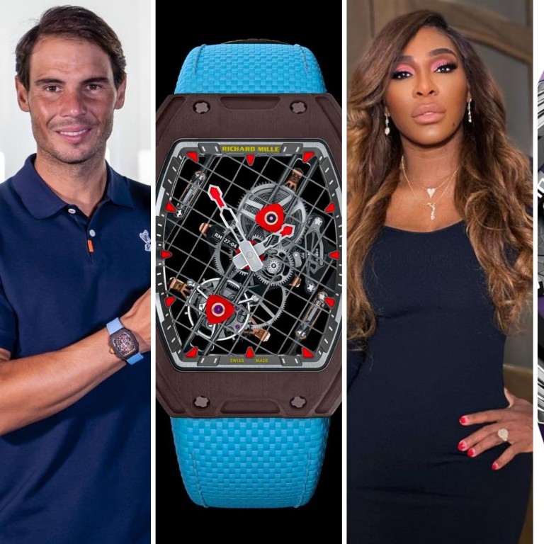 Tennis legends Rafael Nadal and Serena Williams wears a Richard Mille RM27-04 and Audemars Piguet Royal Oak Black Panther, respectively. Photos: @rafaelnadal, @serenawilliams/Instagram; Richard Mille; Audemars Piguet