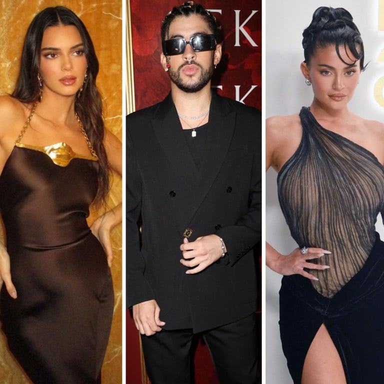 Kendall Jenner is reportedly linked to Bad Bunny, while Kylie Jenner may be having a fling with Timothée Chalamet. Photos: Getty Images, AFP, @kendalljenner/Instagram