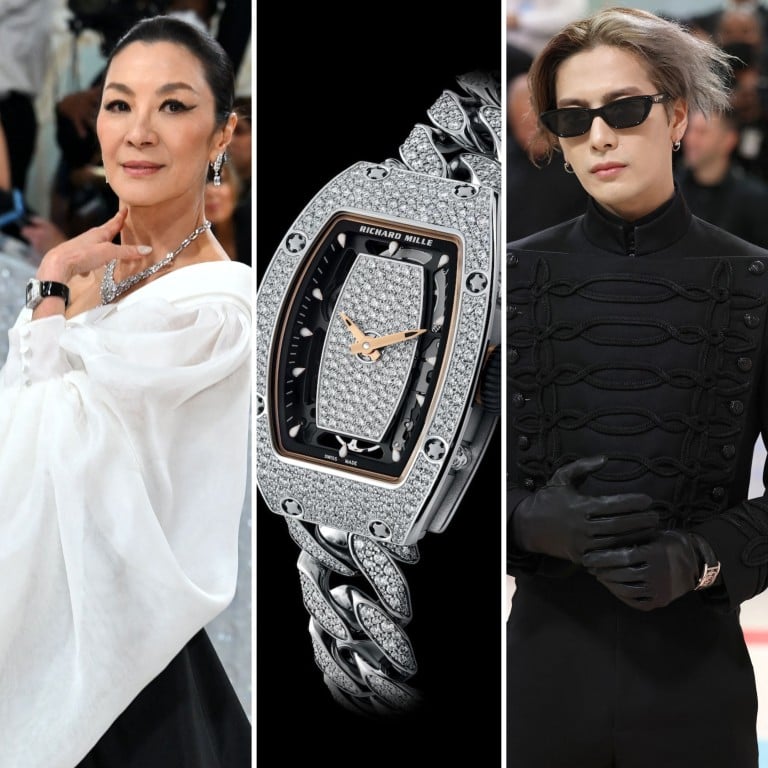 Asian stars’ wrists glittered at the Met Gala 2023, from Michelle Yeoh’s diamond-encrusted Richard Mille, to Jackson Wang’s skeletonised Cartier Tank. Photos: Cartier, Richard Mille, Reuters, EPA