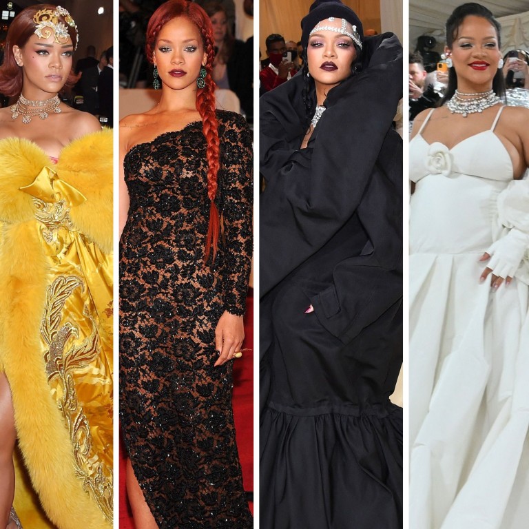 Rihanna’s Met Gala style evolution is a sight to behold. Photos: Getty, AFP