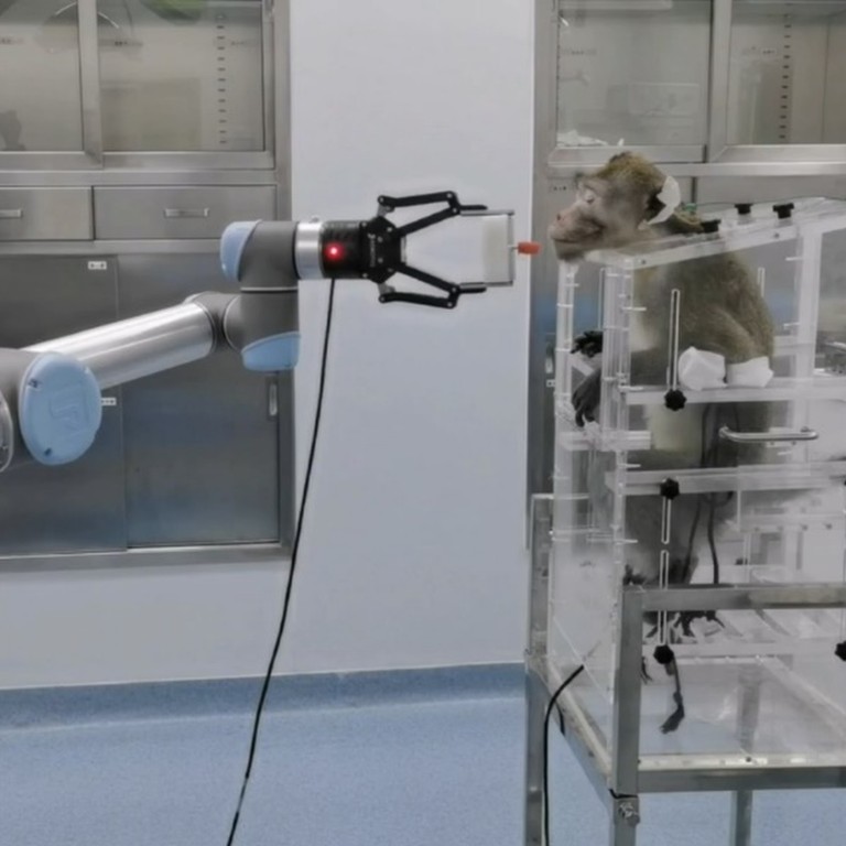 Chinese researchers claim monkey brain advance after moving robotic arm ...