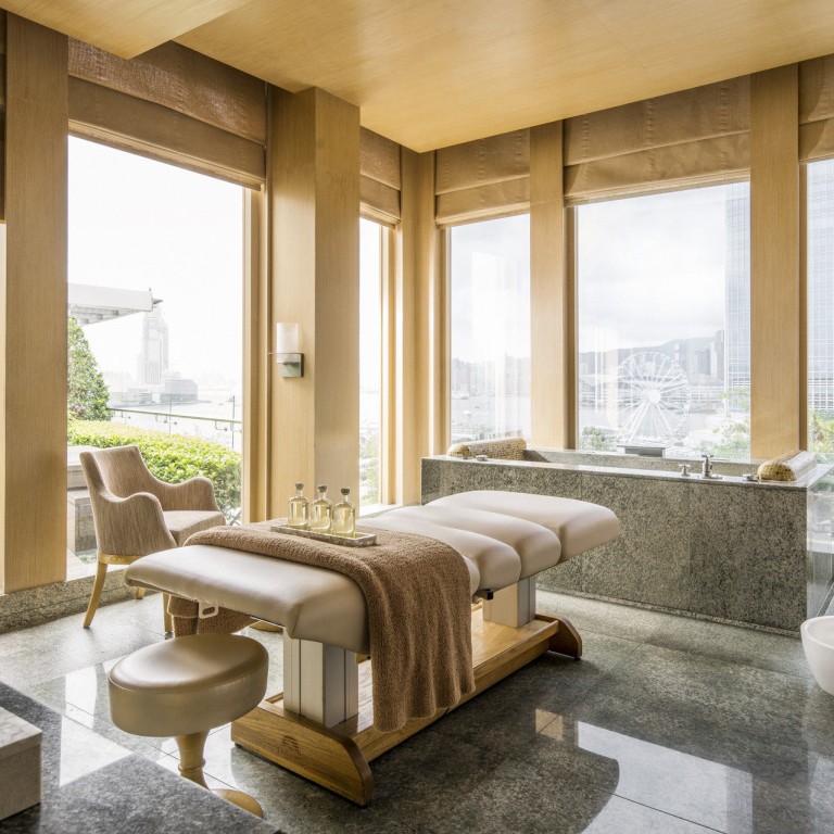 The spa suite at Four Seasons Hong Kong offers majestic views while you’re getting a massage. Photo: Four Seasons Hong Kong