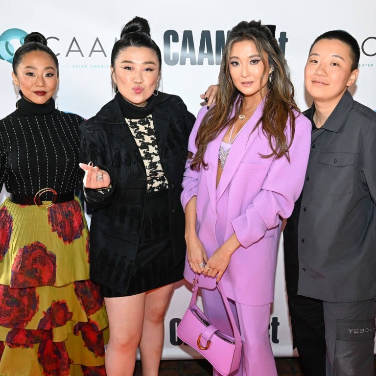 Stephanie Hsu, Sherry Cola, Ashley Park and Sabrina Wu attend the red carpet at the CAAMFest 2023 opening night gala premiere of Joy Ride at The Castro Theatre on May 11, in San Francisco, California. Photo: Getty Images