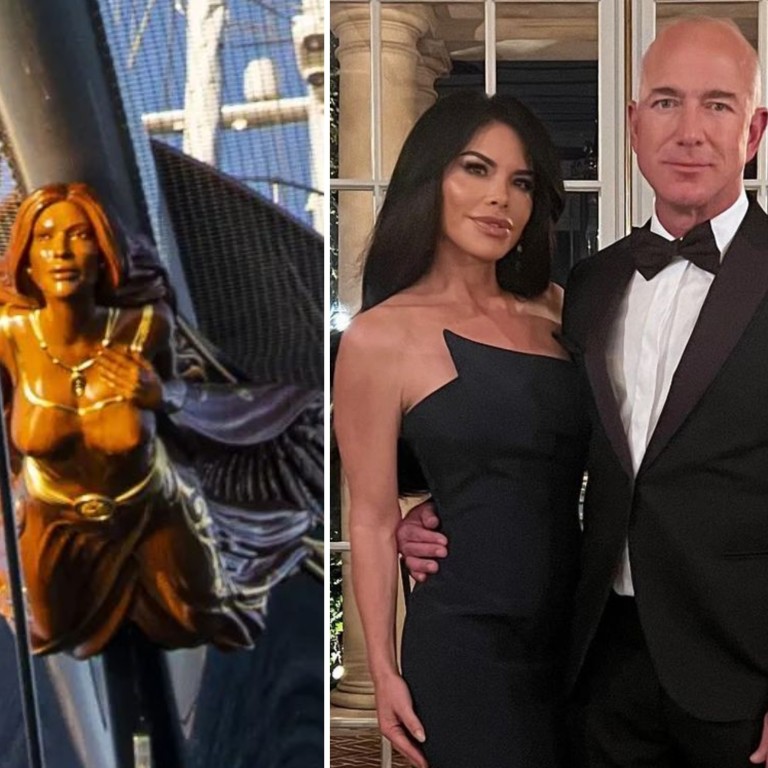 Lauren Sánchez and Jeff Bezos are reportedly engaged after visiting the US$500 million Koru superyacht. Photos: @laurewsanchez, @yacht_shot/Instagram