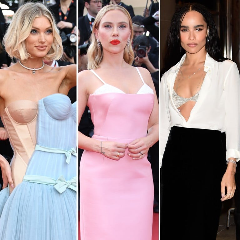Elsa Hosk, Scarlett Johansson, Zoë Kravitz and Lily James are all embracing the exposed bra trend. Photos: Getty Images, DPA, @lilyjamesofficial/Instagram