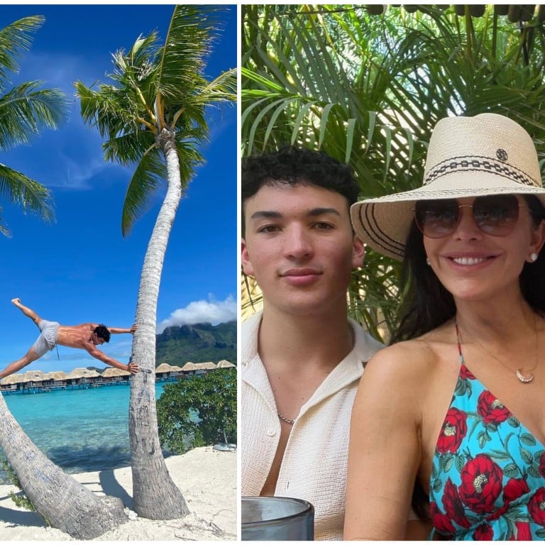 Lauren Sánchez, her fiancé Jeff Bezos and her son Nikko Gonzalez enjoying the sun. Photos: @nikkogzz, @laurenwsanchez/Instagram