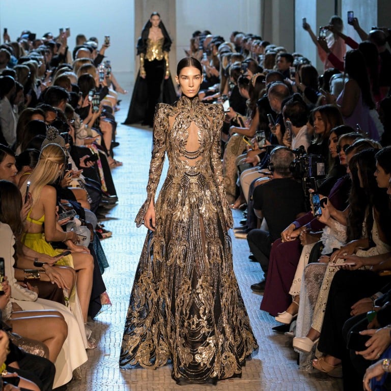 Lebanese designer Elie Saab’s creations were nothing short of spectacular at Women’s Haute-Couture Fashion Week in Paris on July 5. Photo: AFP