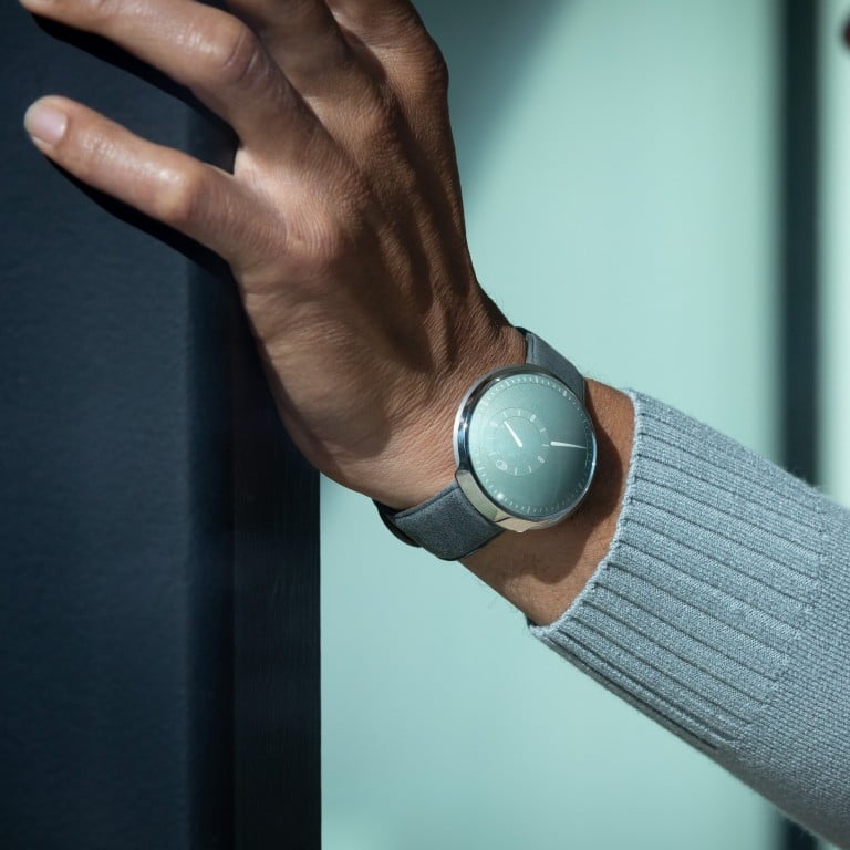 Belgian brand Ressence is challenging the green dials trend with this hypermodern Type 8 sage green timepiece, but they’re not alone. Photo: Ressence