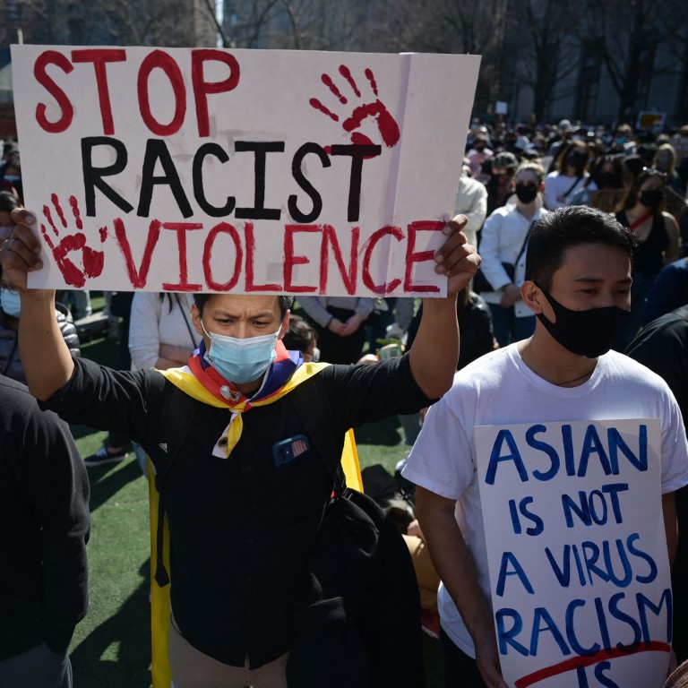 Members and supporters of the Asian-American community attend a rally against hate in New York City. File photo: AFP/Getty Images/TNS Members and supporters of the Asian-American community attend a rally against hate in New York City. File photo: AFP/Getty Images/TNS