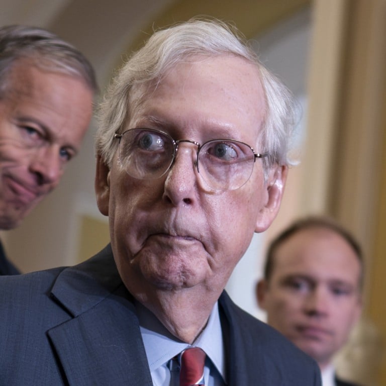 Top US Republican Senator Mitch McConnell Freezes During Press ...