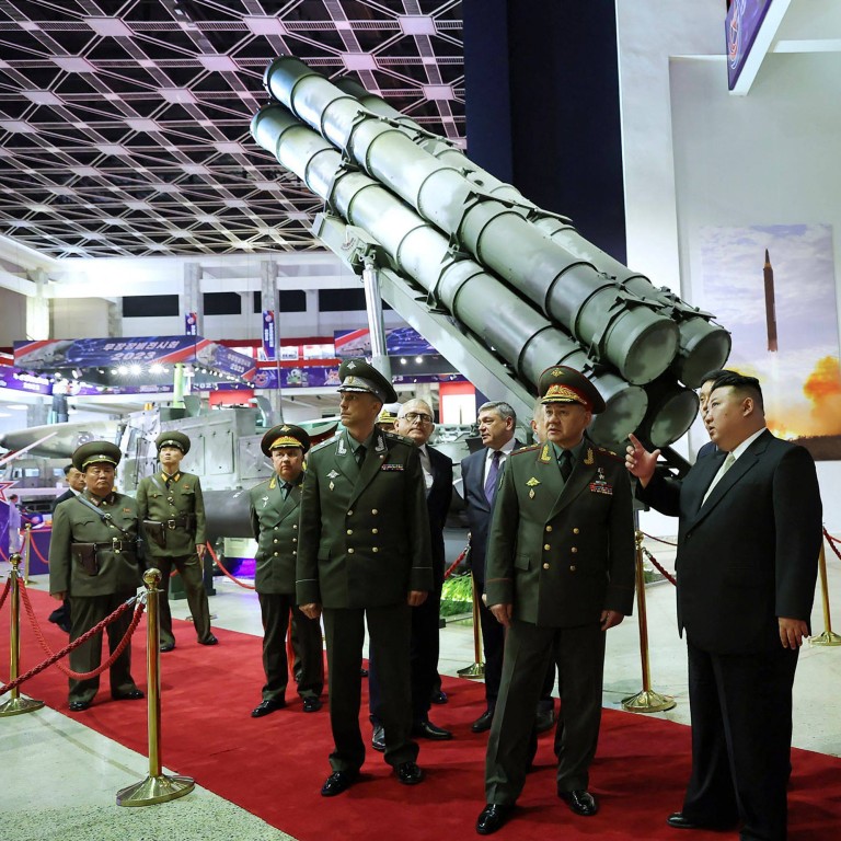 North Korea Backs Moscows ‘battle For Justice As Kim Jong Un Shows Off Banned Missiles To 