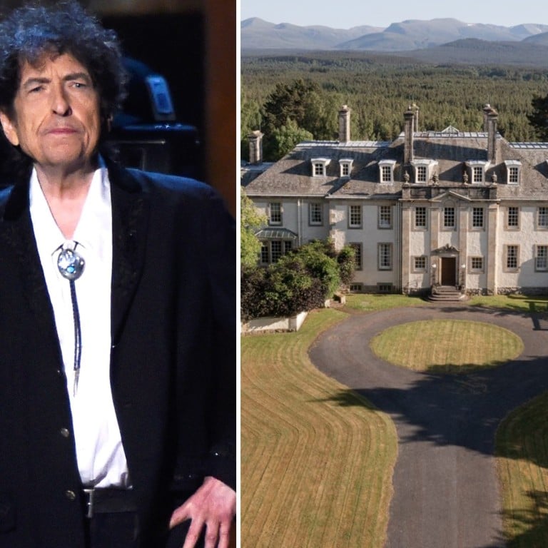 Bob Dylan has put his 16-bed Aultmore House in the Scottish Highlands up for sale. Photos: AFP/Knight Frank