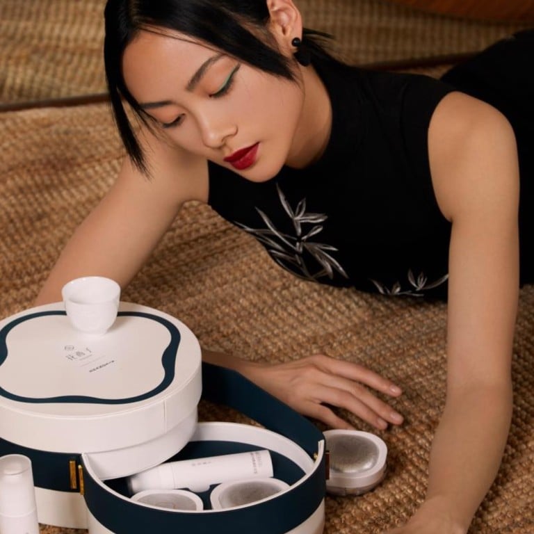 Shang Xia is collaborating with Florasis, while Human Made has a line with Penfolds. Photos: Facebook, @thedorothylau/Instagram