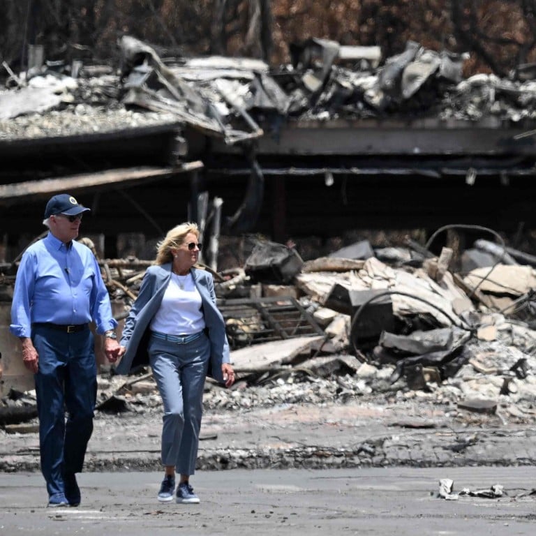 Joe Biden Sees Devastation Wrought By Maui Wildfire During Visit To ...