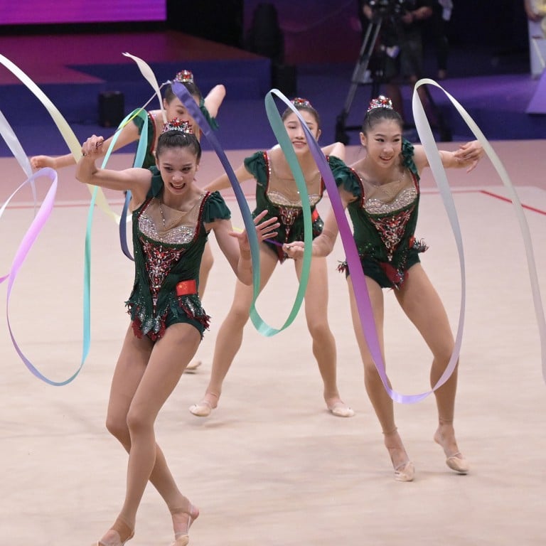 China are rhythmic gymnastics world champions for first time as 'absolutely  perfect' routine leaves fans raving
