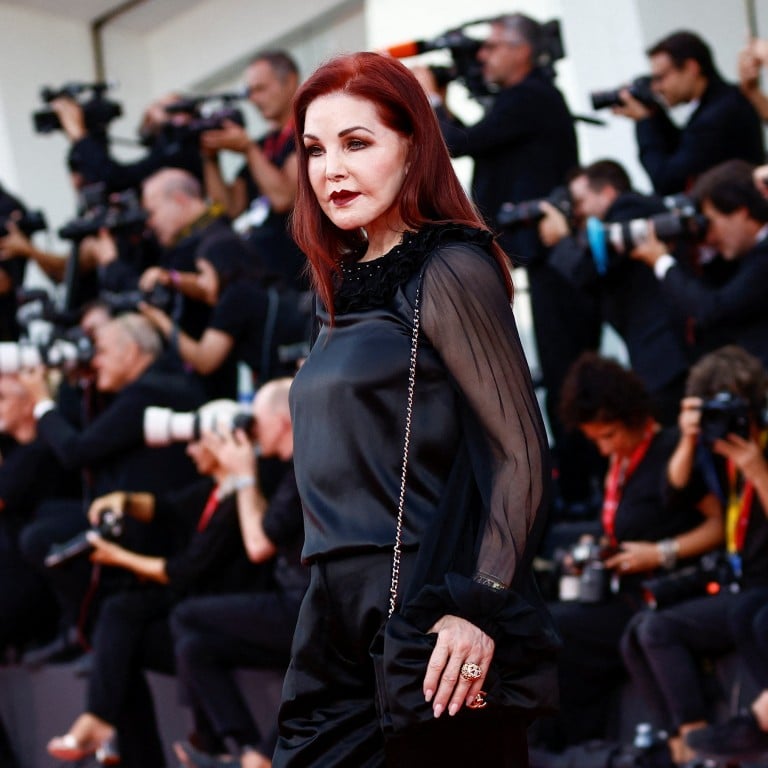 Priscilla Presley arriving on the red carpet for biopic Priscilla’s premiere at the 80th Venice Film Festival in Venice, Italy, on September 4. Photo: Reuters