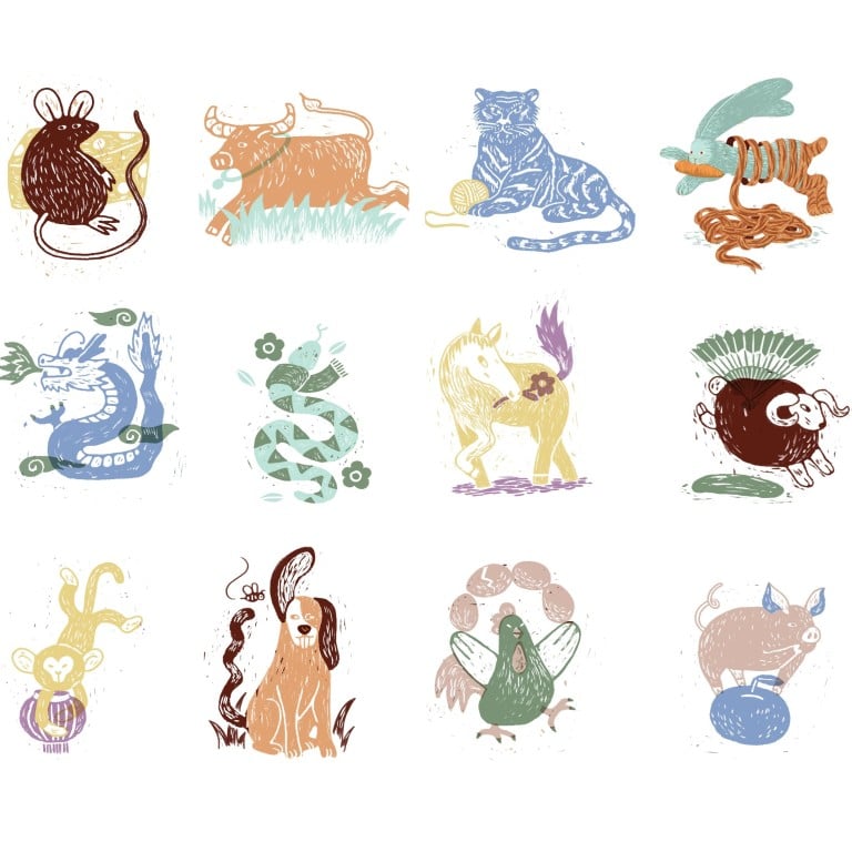 The Chinese zodiac consists of 12 different animals. Photo: SCMP Graphics