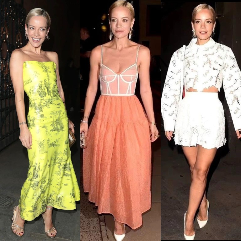 7 of Lily Allen's best luxury fashion looks this summer: The Pillowman  theatre star rocked the same Erdem dress as Taylor Swift, stunned in  Chanel, and looked pretty in pink Victoria Beckham