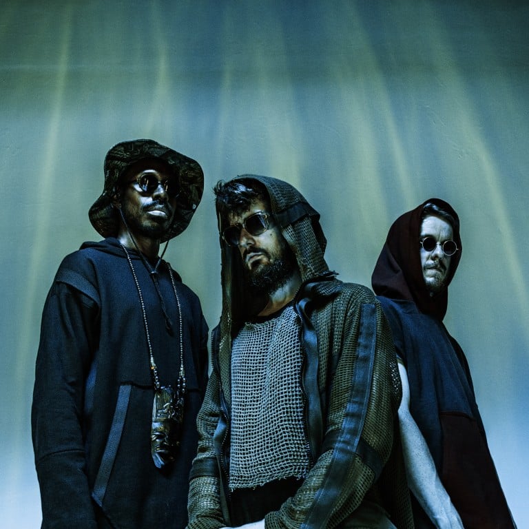 UK electro-jazz trio The Comet is Coming – Shabaka Hutchings (King Shabaka), Dan Leavers (Danalogue) and Max Hallett (Betamax) – will be on an indefinite hiatus after their final show on October 20. Photo: Handout