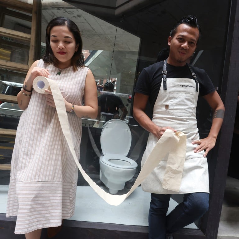 Lockdown Bar co-founders Laura Prabowo and Agung Prabowo, and bar manager Lee Morris, at Lockdown in Central, Hong Kong, on September 4. Photo: Jonathan Wong