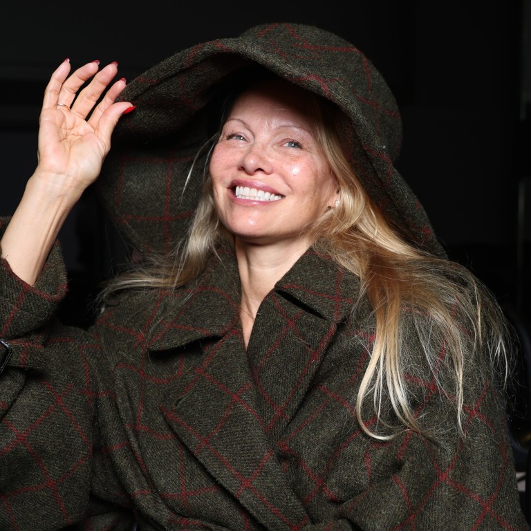 Pamela Anderson embraced no make up at Paris Fashion Week 2023