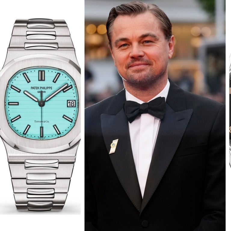 Leonardo DiCaprio’s luxury watch collection includes pieces from the Patek Philippe Blue Tiffany 5711 to the Tag Heuer Carrera Chronograph 1887. Photos: Tiffany & Co., AP, Tag Heuer